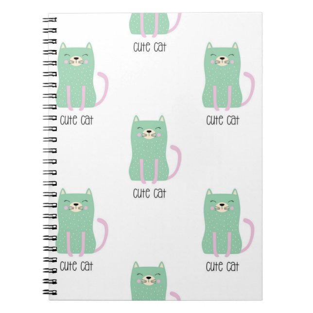 Cuaderno Patrón de gato (Frente)
