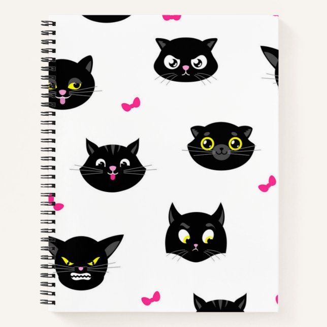 Cuaderno Patrón de gato (Anverso)