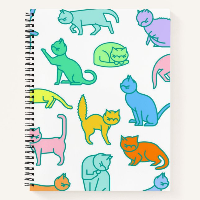 Cuaderno Patrón de gato (Anverso)