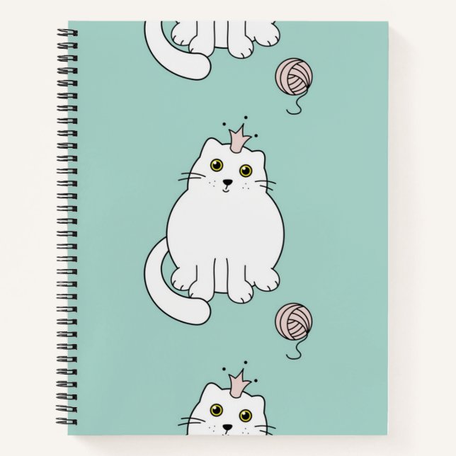 Cuaderno Patrón de gato (Anverso)