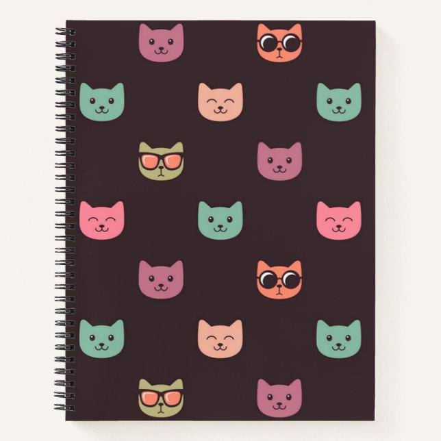 Cuaderno Patrón de gato (Anverso)
