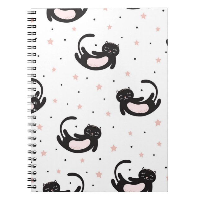 Cuaderno Patrón de gato (Frente)