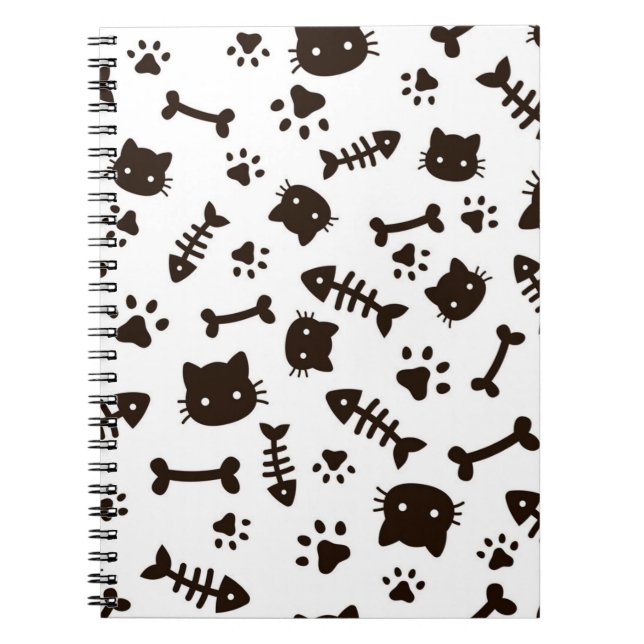 Cuaderno Patrón de gato (Frente)
