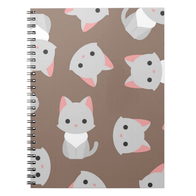 Cuaderno Patrón de gato (Frente)