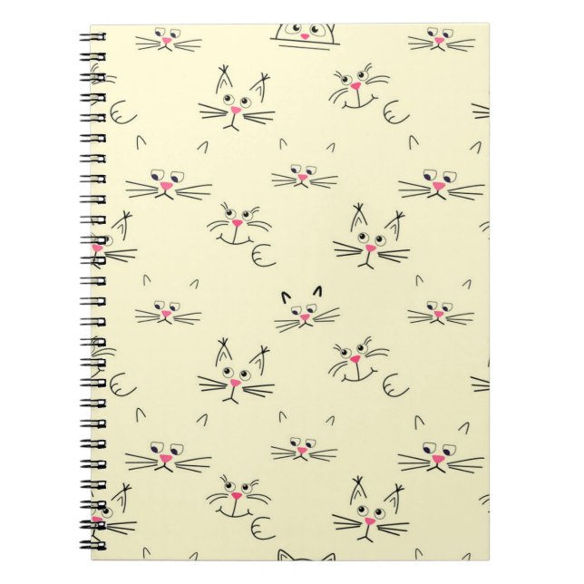 Cuaderno Patrón de gato (Frente)
