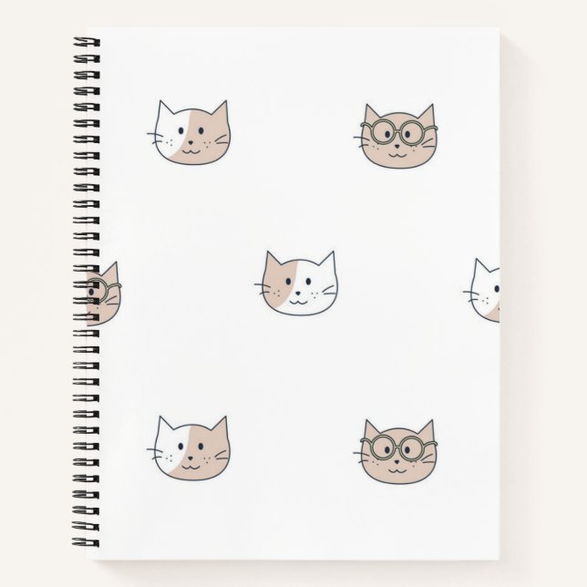 Cuaderno Patrón de gato (Anverso)