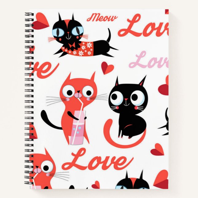Cuaderno Patrón de gato (Anverso)