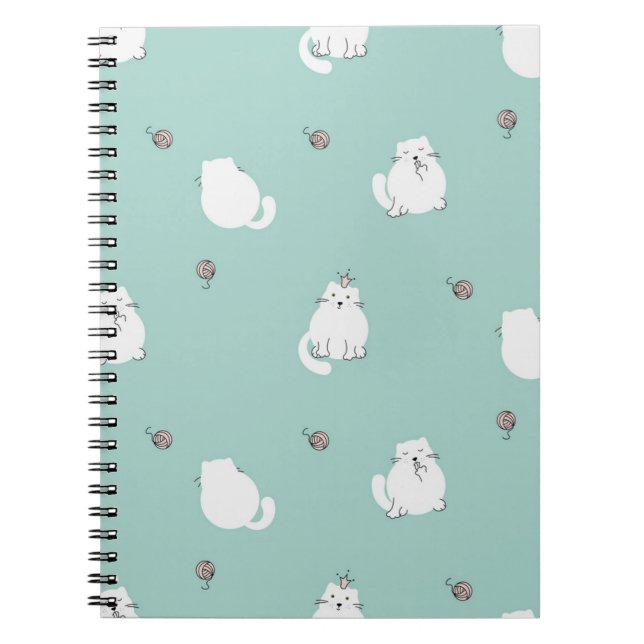 Cuaderno Patrón de gato (Frente)