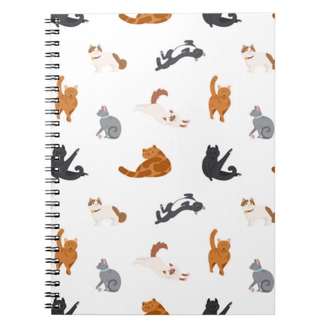 Cuaderno Patrón de gato (Frente)