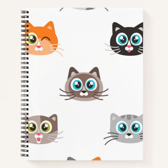Cuaderno Patrón de gato (Anverso)