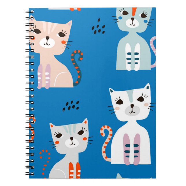 Cuaderno Patrón de gato (Frente)