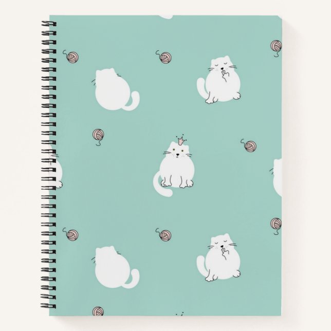 Cuaderno Patrón de gato (Anverso)