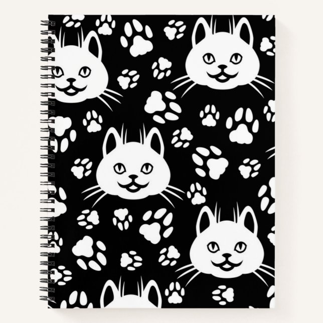 Cuaderno Patrón de gato (Anverso)