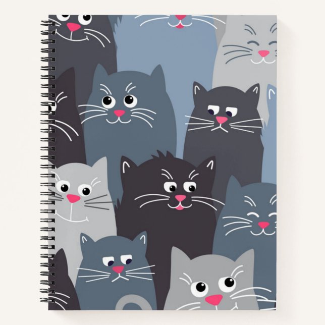 Cuaderno Patrón de gato (Anverso)