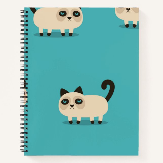 Cuaderno Patrón de gato (Anverso)