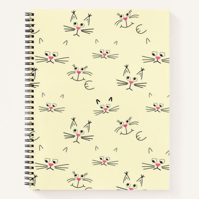 Cuaderno Patrón de gato (Anverso)