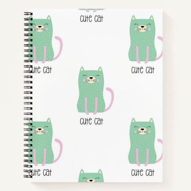 Cuaderno Patrón de gato (Anverso)