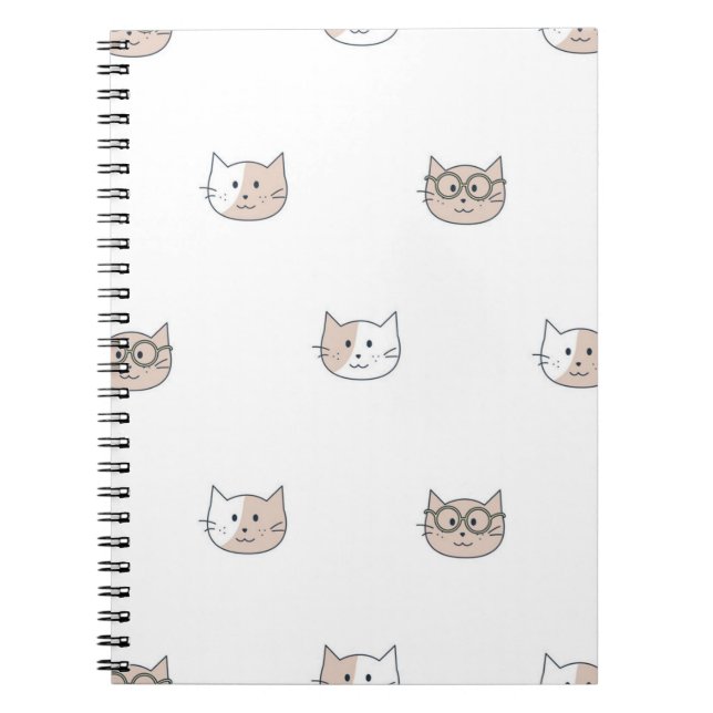 Cuaderno Patrón de gato (Frente)