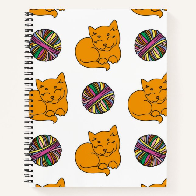 Cuaderno Patrón de gato (Anverso)