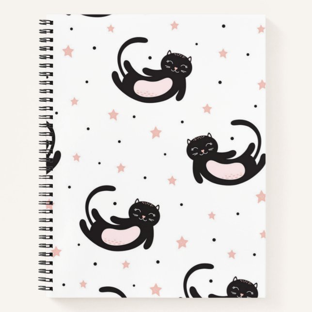Cuaderno Patrón de gato (Anverso)