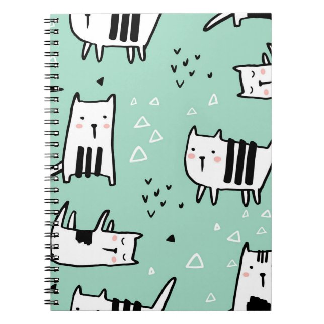Cuaderno Patrón de gato (Frente)