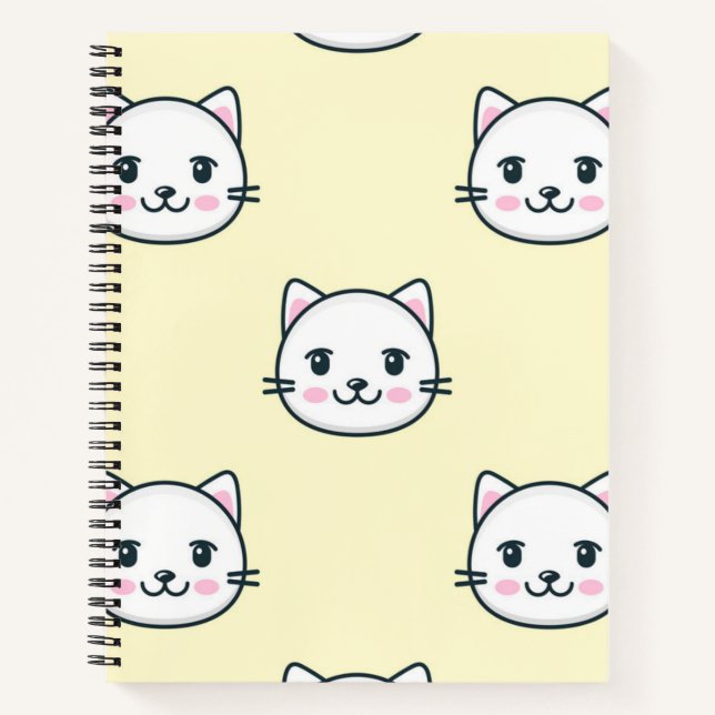 Cuaderno Patrón de gato (Anverso)
