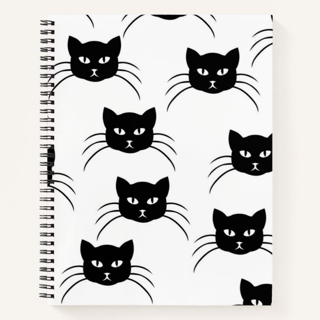 Cuaderno Patrón de gato (Anverso)
