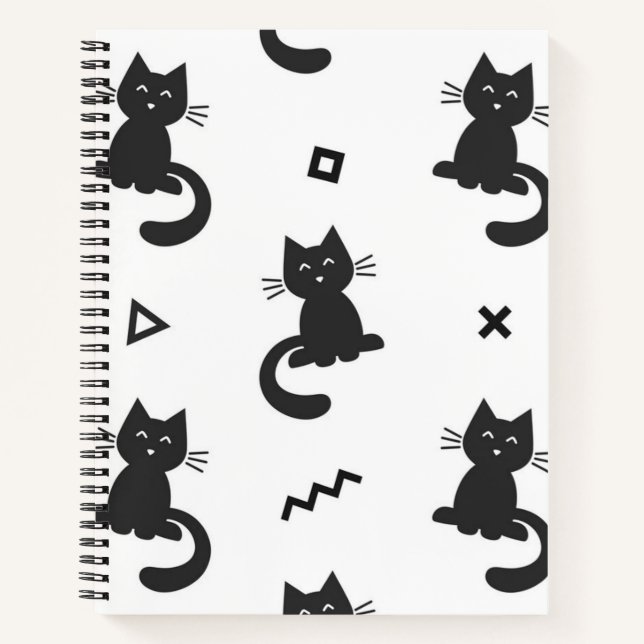 Cuaderno Patrón de gato (Anverso)