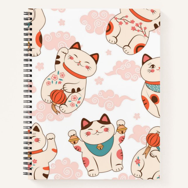 Cuaderno Patrón de gato (Anverso)