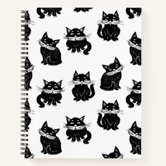 Cuaderno Patrón de gato (Anverso)