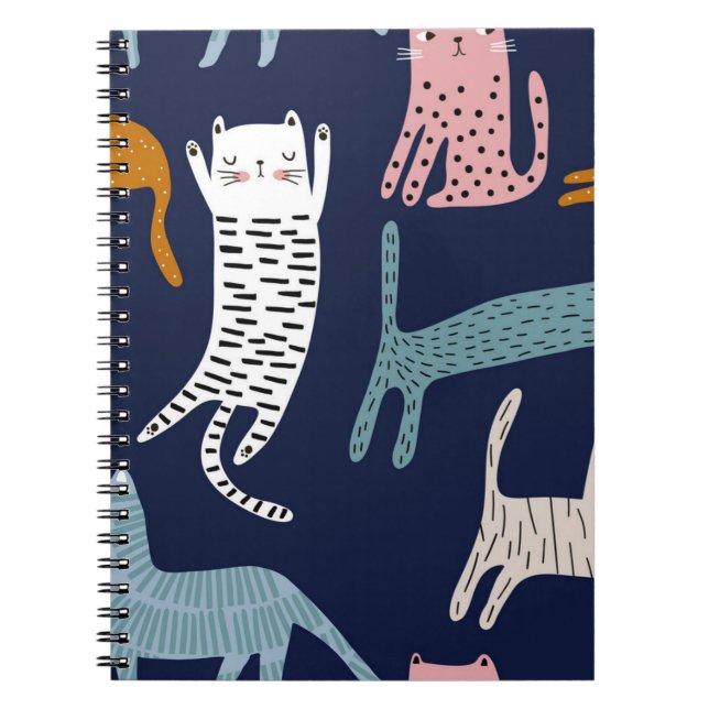 Cuaderno Patrón de gato (Frente)