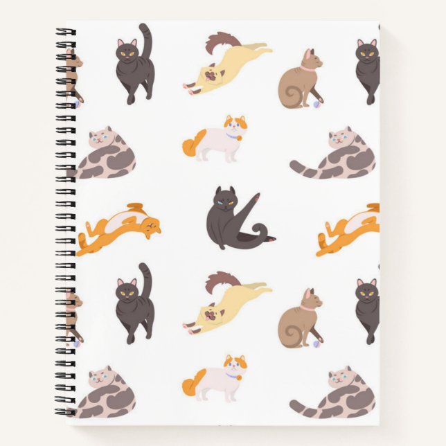 Cuaderno Patrón de gato (Anverso)