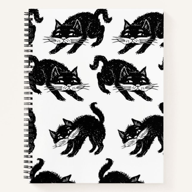 Cuaderno Patrón de gato (Anverso)