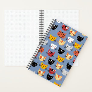 Cuaderno Patrón de gato de corte