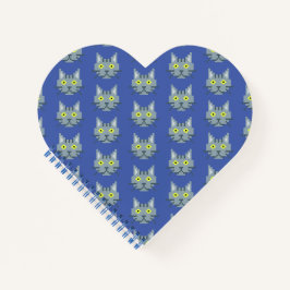 Cuaderno Patrón de gato de píxeles