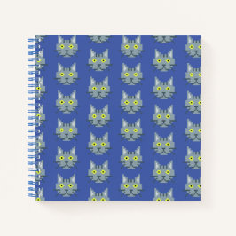 Cuaderno Patrón de gato de píxeles