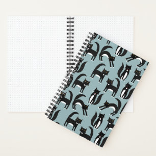 Cuaderno Patrón de gato de Tuxedo