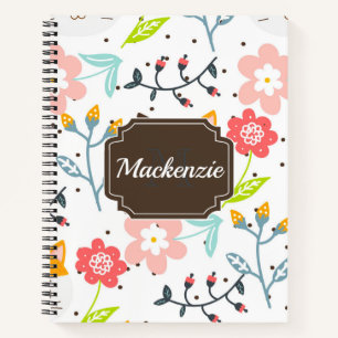 Cuaderno Patrón de gatos de corte