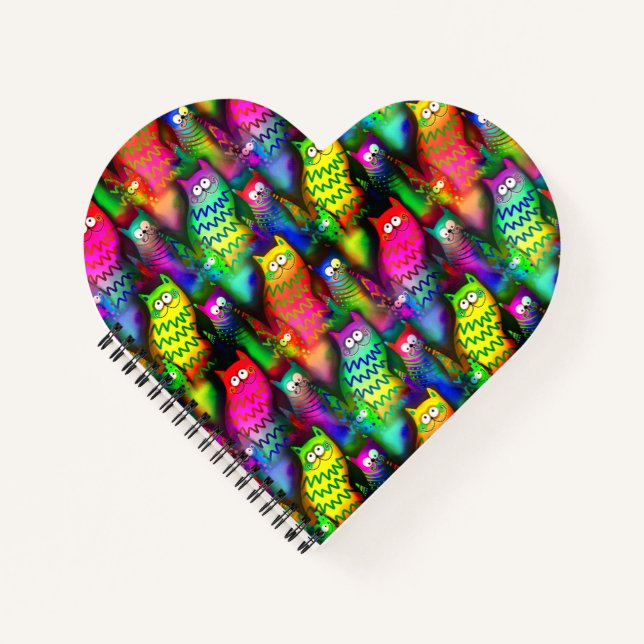 Cuaderno Patrón de gatos divertidos-54578 (Anverso)