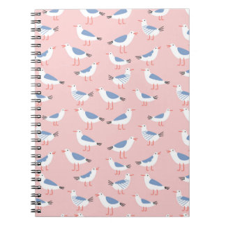 Cuaderno Patrón de gaviotas de Personalizado suave