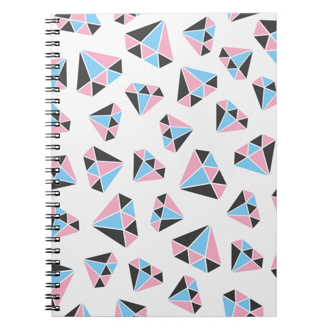 Cuaderno patrón de gema impecable. Ilustracion de época (Frente)