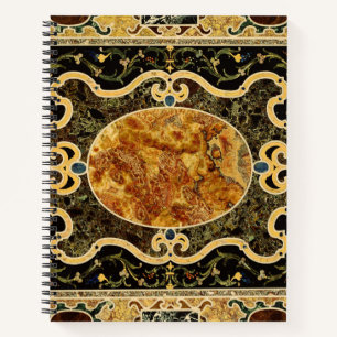 Cuaderno Patrón de Gemstone de la Antigua Ornamental Italia