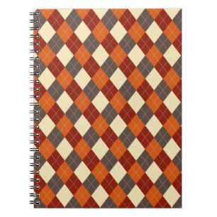 Cuaderno Patrón de Gingham otoño/otoño