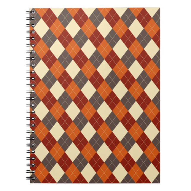 Cuaderno Patrón de Gingham otoño/otoño (Frente)