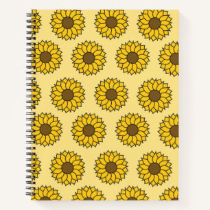 Cuaderno Patrón de girasol
