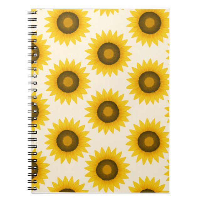 Cuaderno Patrón de girasol (Frente)