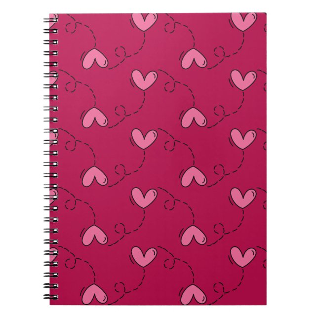 Cuaderno Patrón de globo cardíaco (Frente)