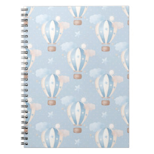 Cuaderno Patrón de globos azules