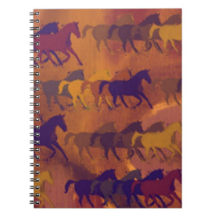 Cuaderno patrón de granja de caballos