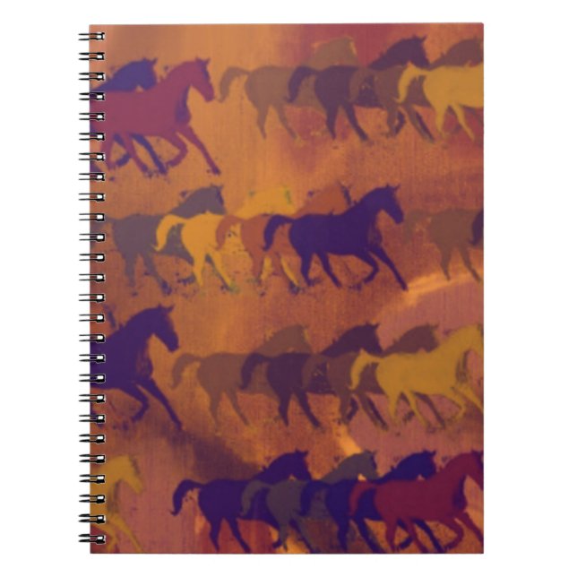 Cuaderno patrón de granja de caballos (Frente)